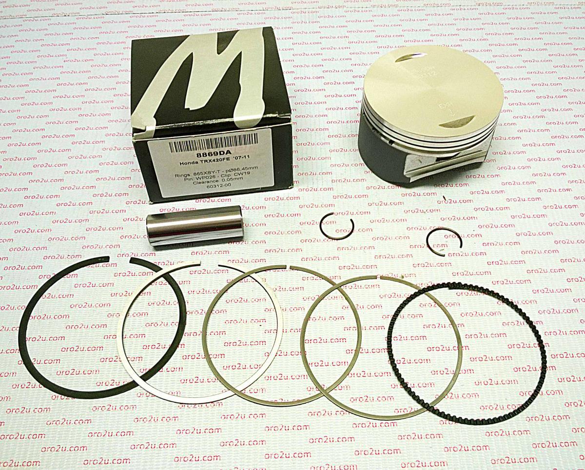 PISTON KIT 07-20 TRX420 88.00, 8869D150 WOSSNER FORGED RANCHE, TRX420FA/FE/FM/TE/TM/FPA/FPE/F