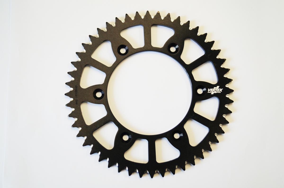 REAR SPROCKET VERTEX ALLOY KTM, VERTEX 892-897ECBK49, BLACK, 7075T6 ALLOY