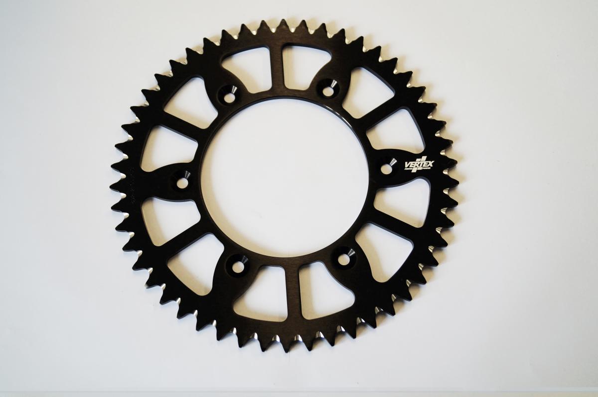 REAR SPROCKET VERTEX ALLOY 210, VERTEX 892-210ECBK47, BLACK, 7075T6 ALLOY