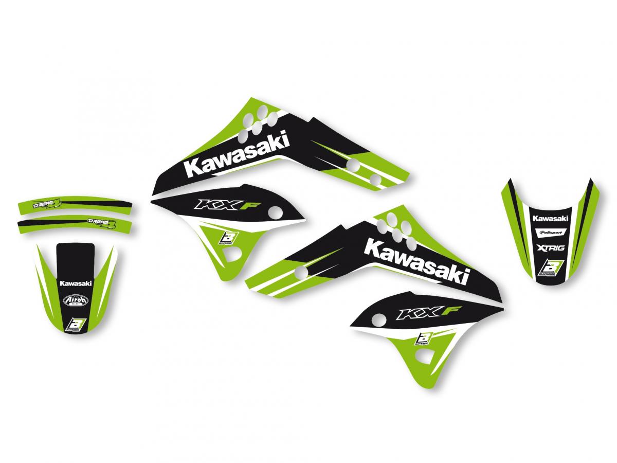 06-08 KXF250 DREAM-4, BLACKBIRD DECAL SET 2416N, 50-222.B.DREAM4