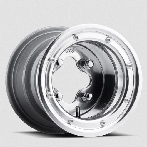 ITP ALLOY RIM 9x8, 4/115, 3+5, A-6 TRAC LOCK SERIES, POLISHED WHEEL, 0928620403, BEADLOCK
