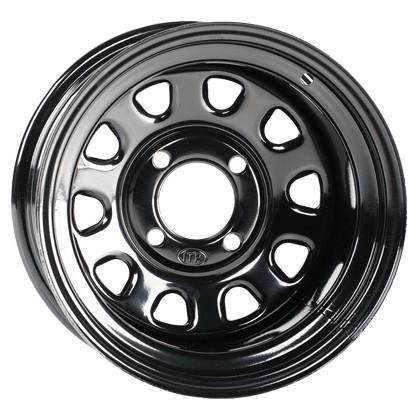 RIM STEEL WHEEL 14x7, 4/156, ITP DELTA BLACK 4+3, 10MM STUD, 1425579014B