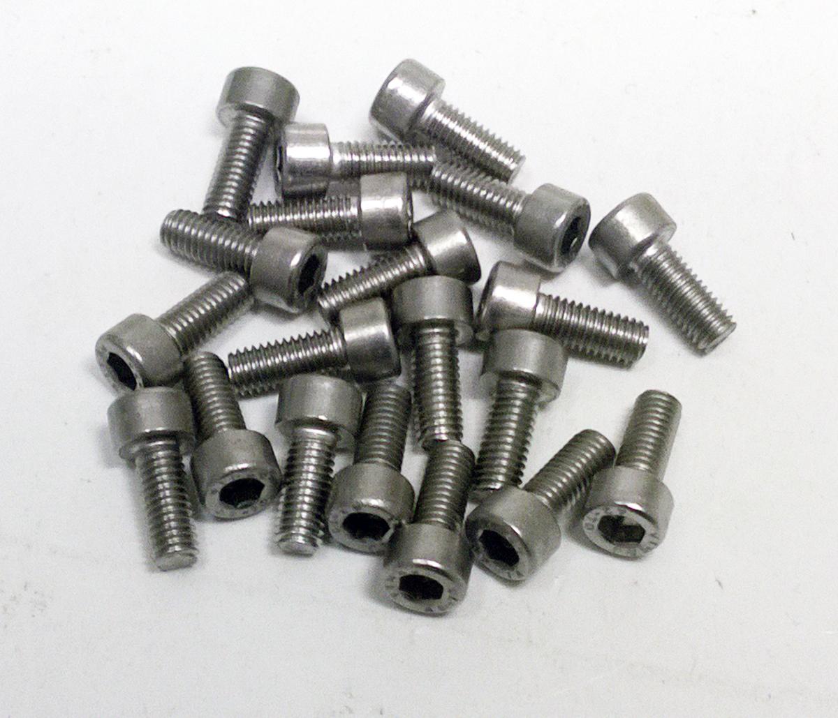 PK/20 M5x12 SS ALLEN CAP, STAINLESS STEEL SCREW