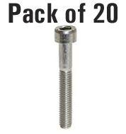 PK/20 M6x40 SS ALLEN CAP, STAINLESS STEEL SCREW
