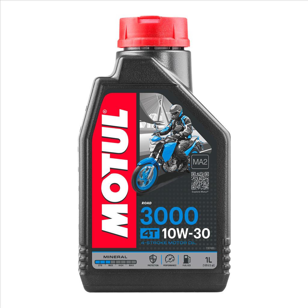 3000 10W30 4T 1 Litre, MOTUL 450271, 12, Motorcycle, MINERAL