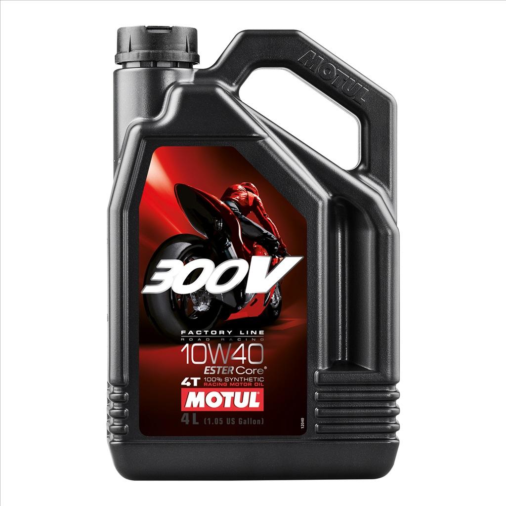 300V FL ROAD RACING 10W40 4 Litre, MOTUL 450009, Motorcycle, 100% SYNTHETIC