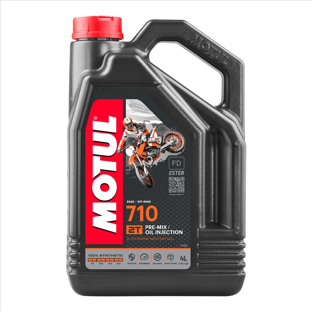 710 2T 4 Litre, MOTUL 450054, Motorcycle, 100% SYNTHETIC
