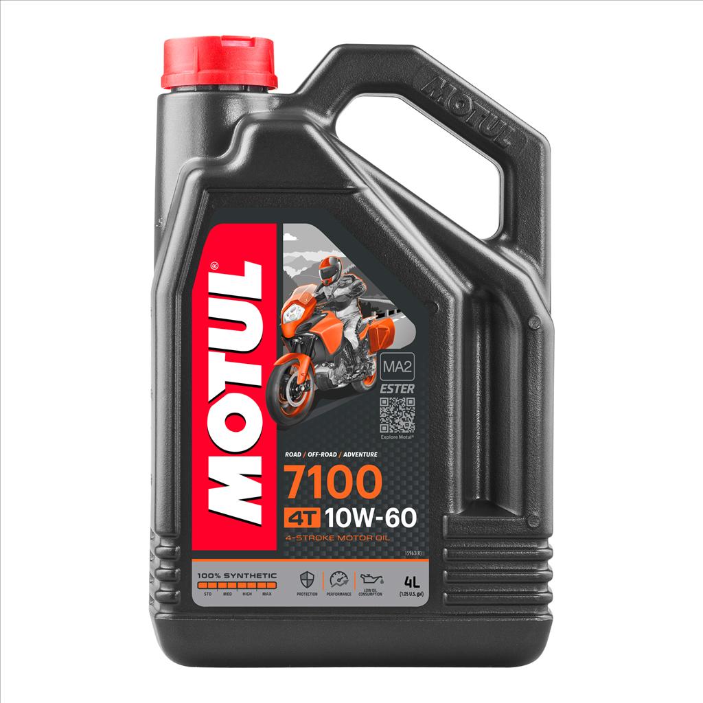 7100 10W60 4T 4 Litre, MOTUL 450021, 4, Motorcycle, 100% SYNTHETIC