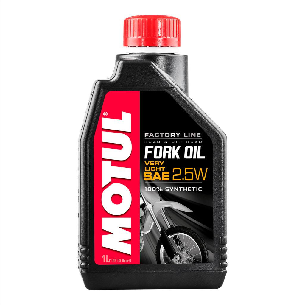 FORK OIL FL V L 2.5W 1 Litre, MOTUL 450098, 6, Motorcycle, 100% SYNTHETIC