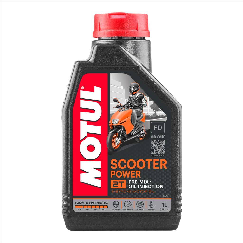 SCOOTER POWER 2T 1 Litre C, MOTUL 450068, 12, Motorcycle, 100% SYNTHETIC