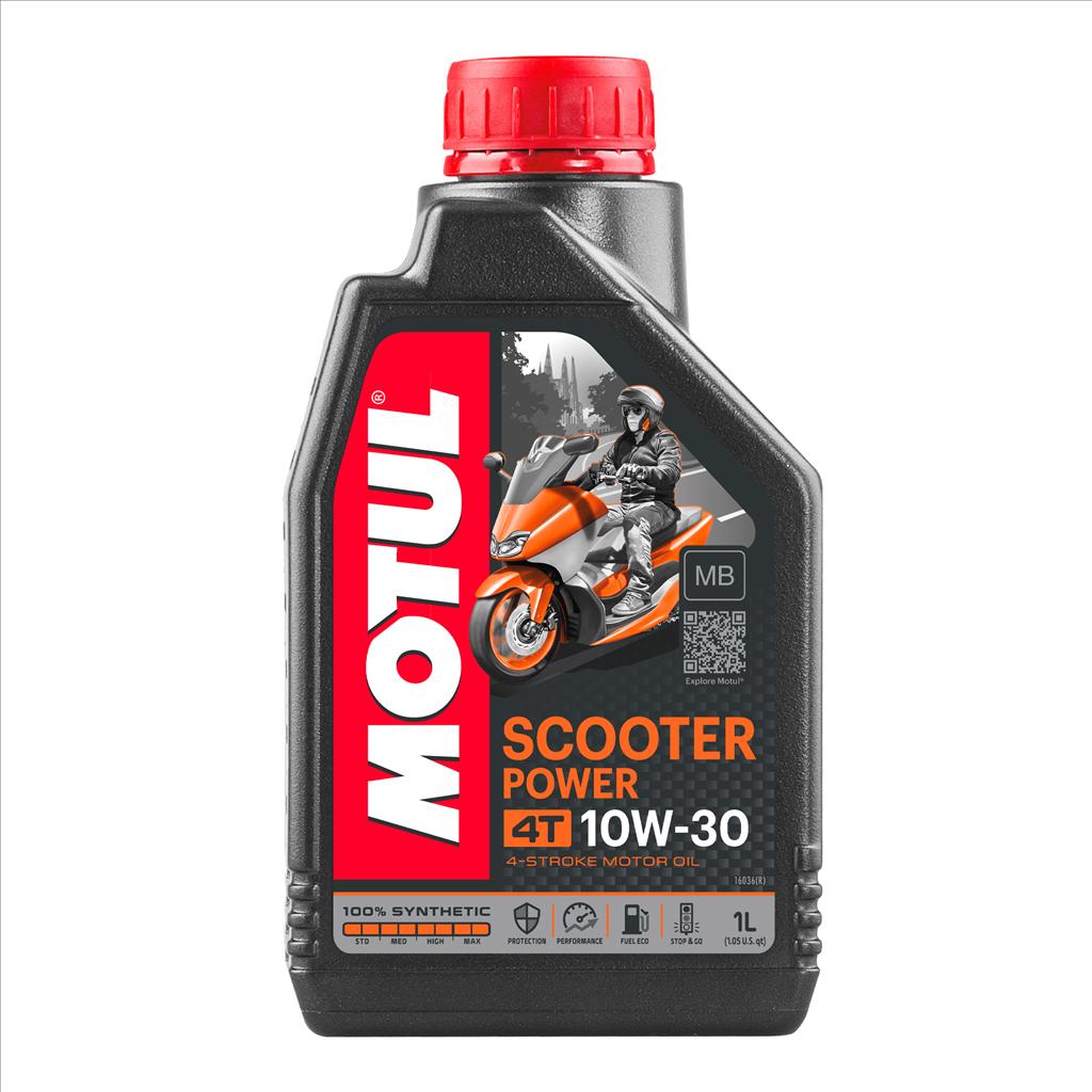 SCOOTER POWER 4T 10W30 MB 1 Litre, MOTUL 450066, 12, Motorcycle, 100% SYNTHETIC