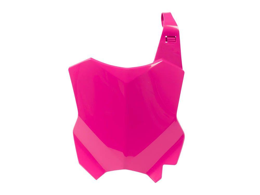 FRONT PLATE 2016-24 KX450F, NEON PINK RTECH R-TBKXFFU0016