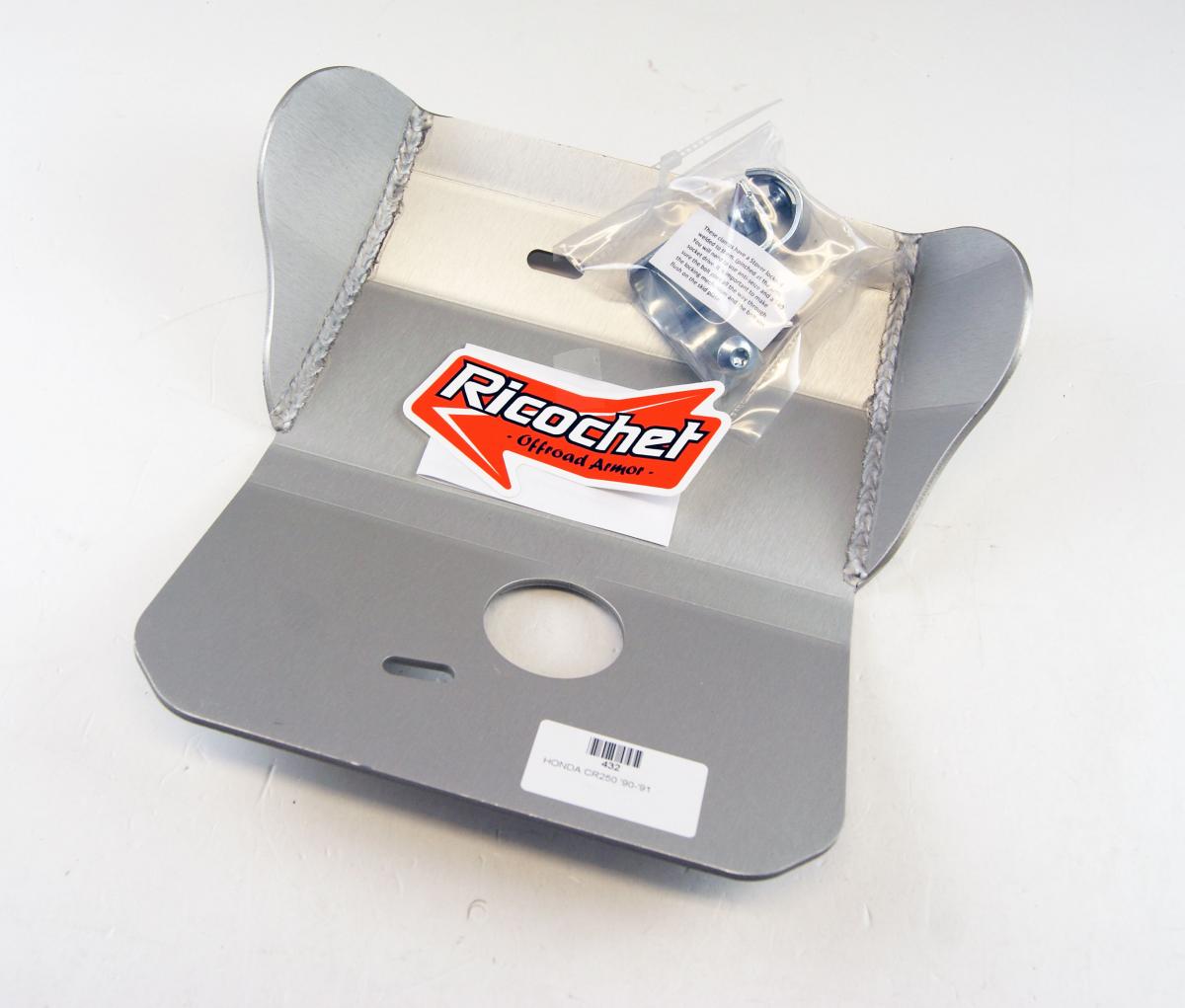 SKID PLATE ENDURO CR 250 90-91, RICOCHET 432