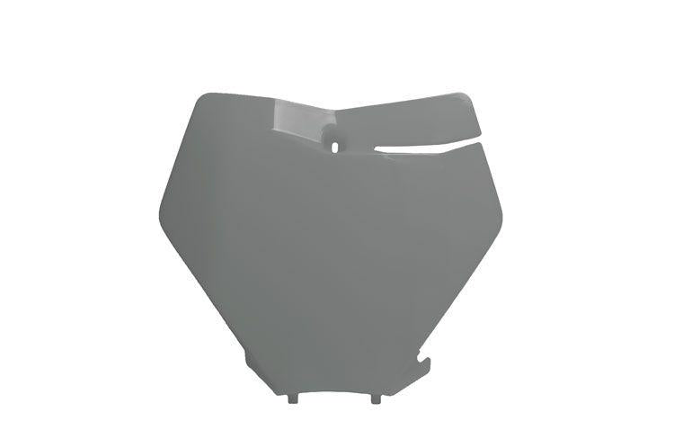 FRONT NUMBER PLATE 2019-22 KTM SX/SX-F, QUANTUM GREY, RTECH R-TBKTMGR0019