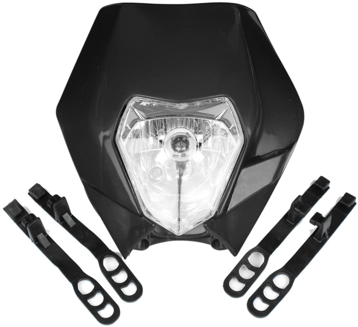 HEADLIGHT KTM BLACK, EXC, EXCF, XCF, XCW, SXF SMR Enduro, Light Headlights Headlamp 867485
