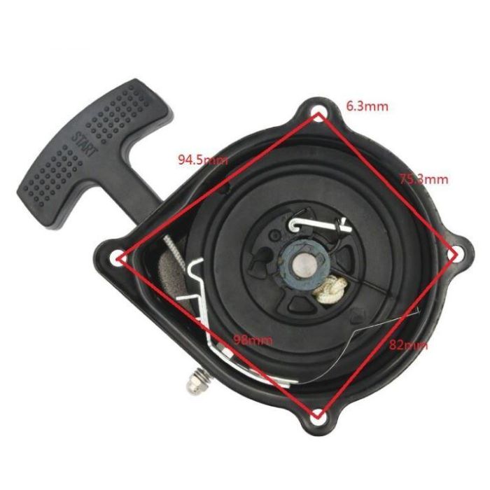 RECOIL PULL START SUZUKI LT 50, STARTER CORD ATV QUAD