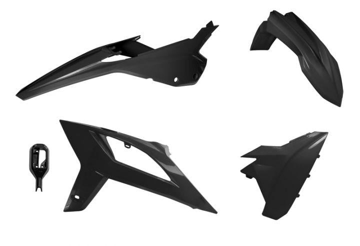 Beta RR 125-480 Plastic Kit / Body Set – Black – 2020–2022