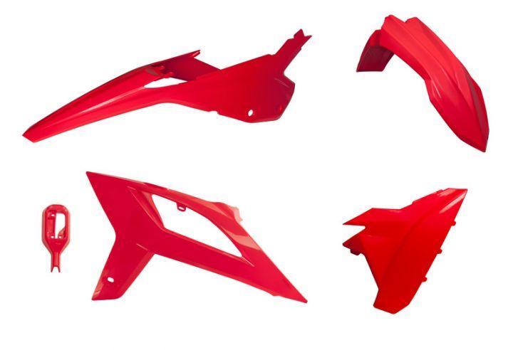 Beta RR 125- 480 Plastic Kit / Body Set – Red – 2020–2022