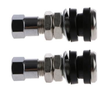 (PACK OF 2) TUBELESS BOLT ON TYRE VALVE, 10mm x 33mm 0.327" TR161 819