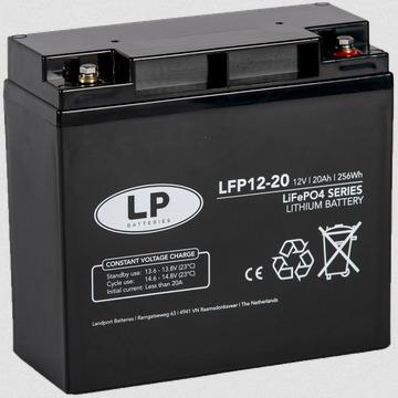 BATTERY LITHIUM 12V LFP12-20, 20AH 12V LITHIUM LiFePO4 2.8Kg, L 181 x W 77 x H 167
