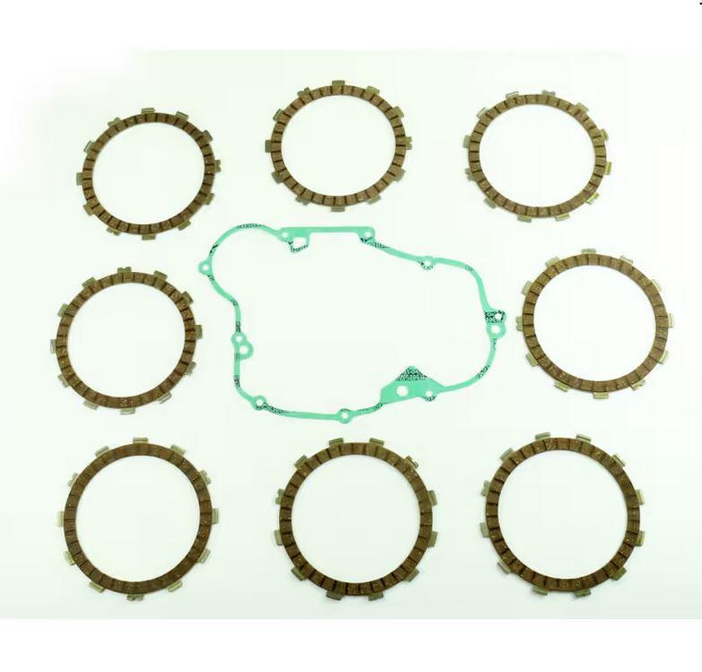 CLUTCH FRICTION PLATE SET KAWA KX500 88-04, ATHENA P40230065, WITH GASKET