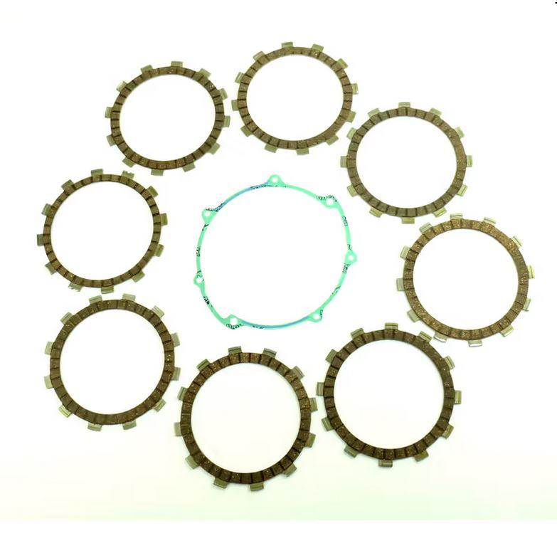 CLUTCH FRICTION PLATE SET YAMAHA WR400F 00-02, ATHENA P40230067, WITH GASKET