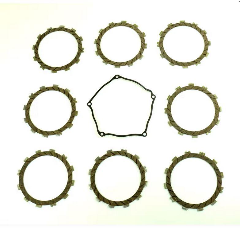 CLUTCH FRICTION PLATE SET KAWA KX250F 04-08, ATHENA P40230079, WITH GASKET