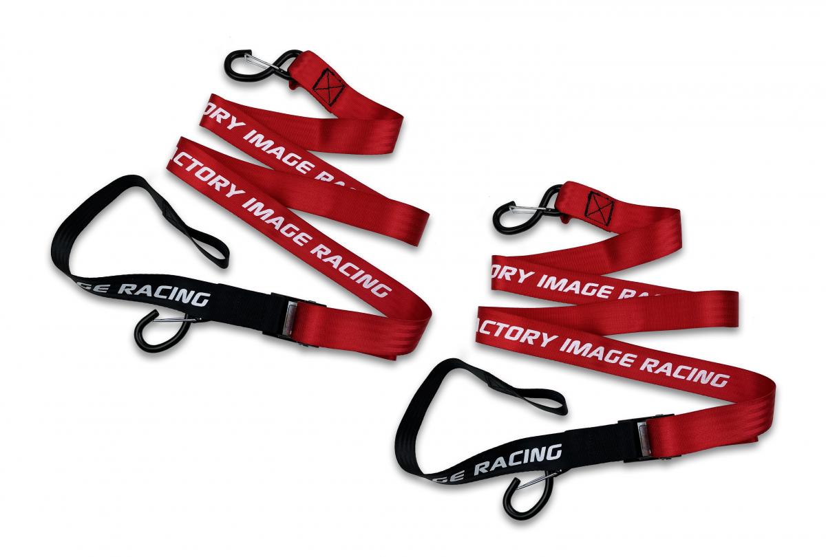TIE DOWNS 38mm 1.5" RED & BLACK, 500KG