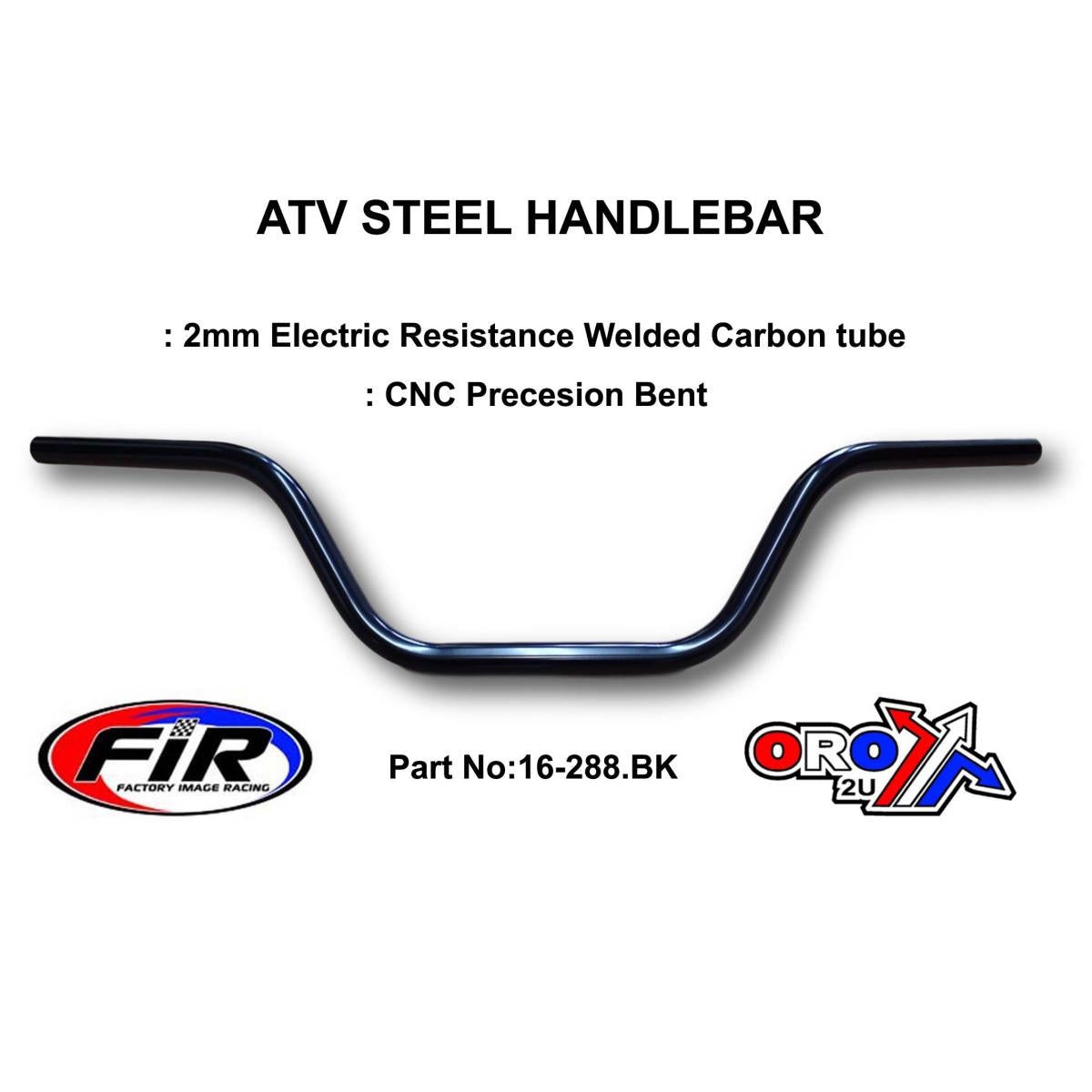 ATV STEEL HANDLEBAR 7 1/4"
