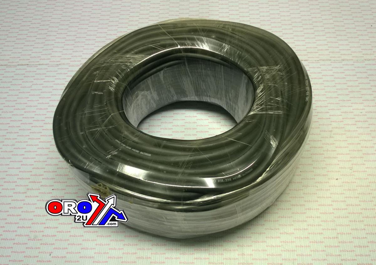 FUEL PIPE LINE 6mm 1/4" BLACK BULK 100m ROLL