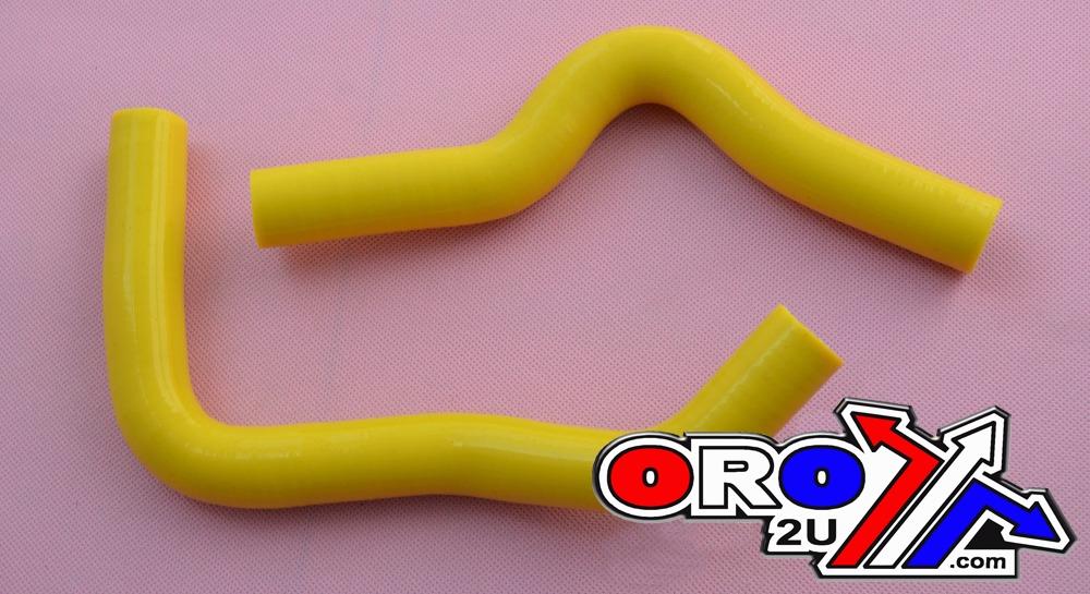 HOSE KIT/2 00-12 RM85 YELLOW, SILICONE RADIATOR SUZUKI