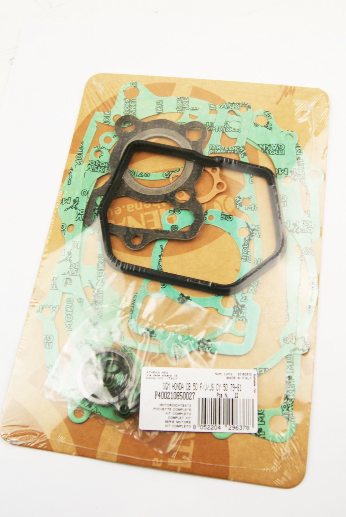GASKET FULL SET CB5/CY/XL50, ATHENA P400210850027 HONDA