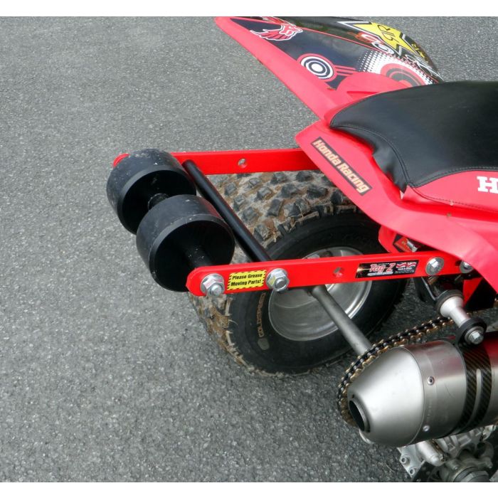WHEELIE BAR 2 ROLLER TAG-Z BLUE, ATV QUAD WHEELIE SAVER / CATCH, 3.4KG 34x22x7cm