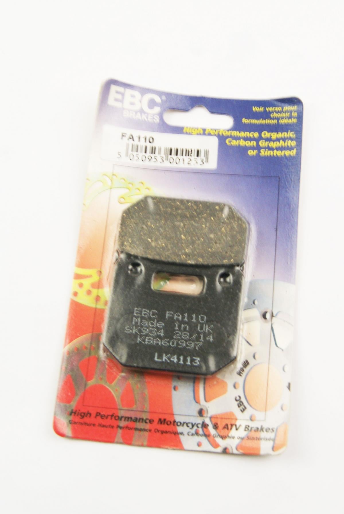 BRAKE PADS DISC STD SEMI-METAL, EBC FA110