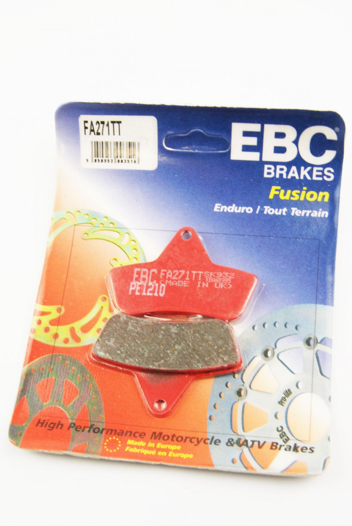 BRAKE PADS SEMI-METAL TT, FA271TT EBC