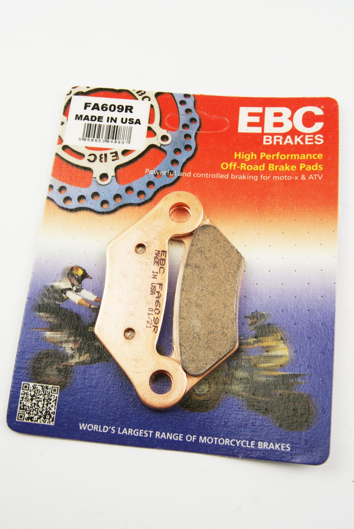 BRAKE PADS SINTERED FA609R EBC, JOHN DEERE AM141182, 39-609