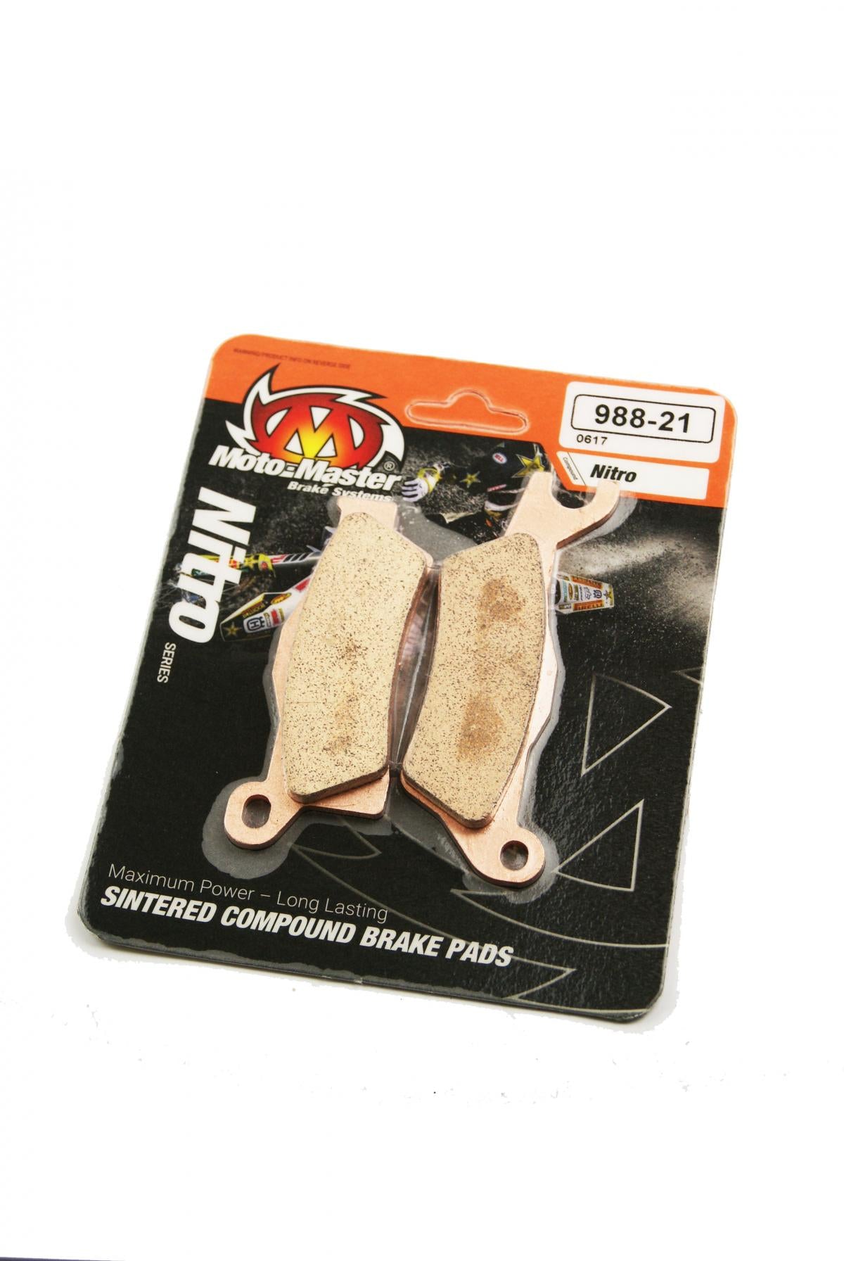 BRAKE PADS SINTERED NITRO, MOTO-MASTER 098821, 39-617