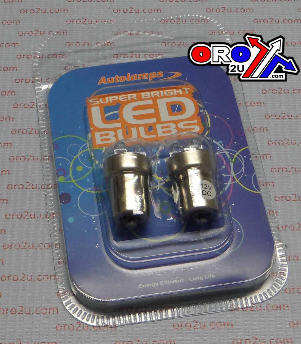 LED BULB 12V WHITE BA15S 5-LEDS, LED207WT PACK-2, 1157, 44-213.EA