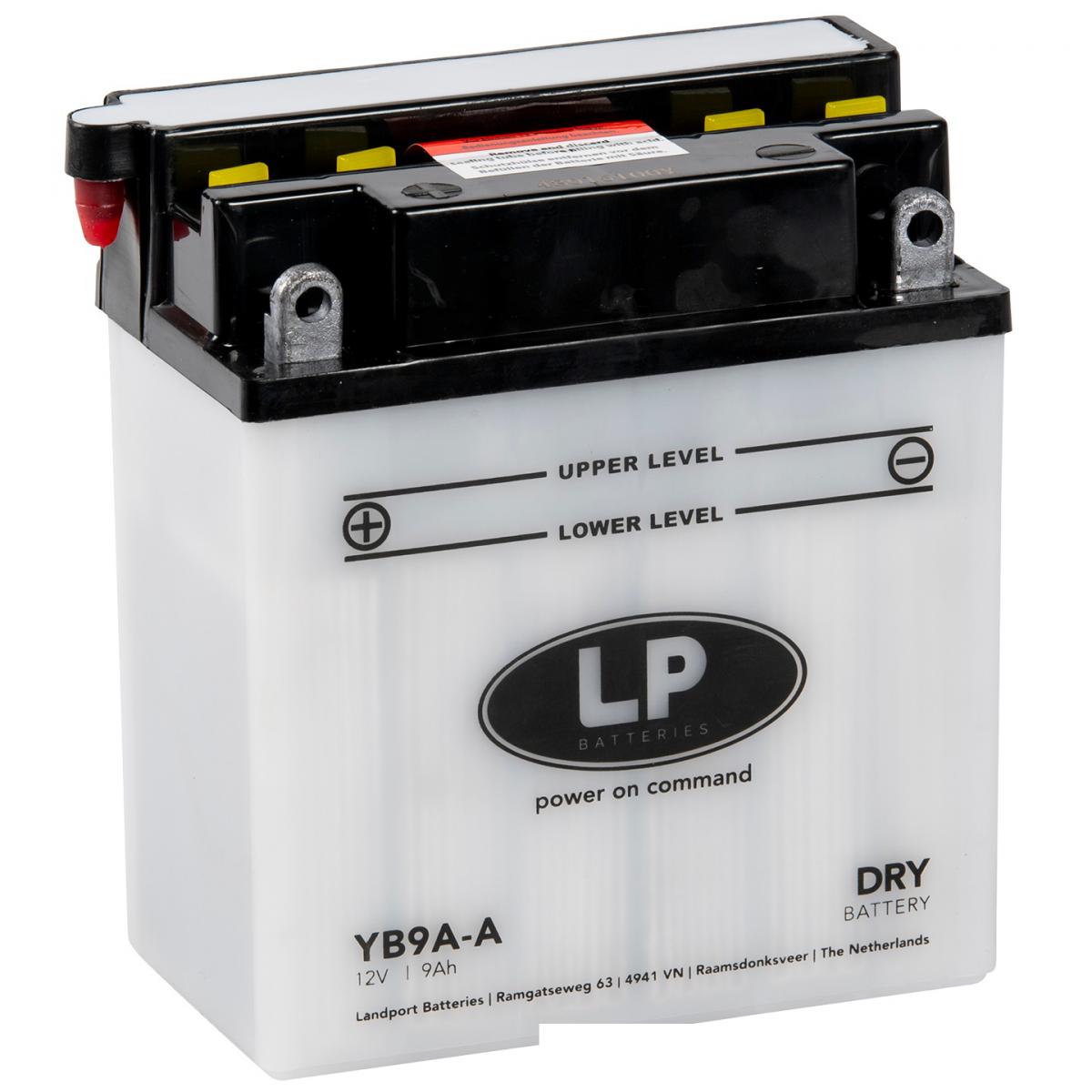BATTERY YB9A-A 12V 9Ah DRY, LANDPORT SUZUKI LT160 89-92, MB YB9A-A
