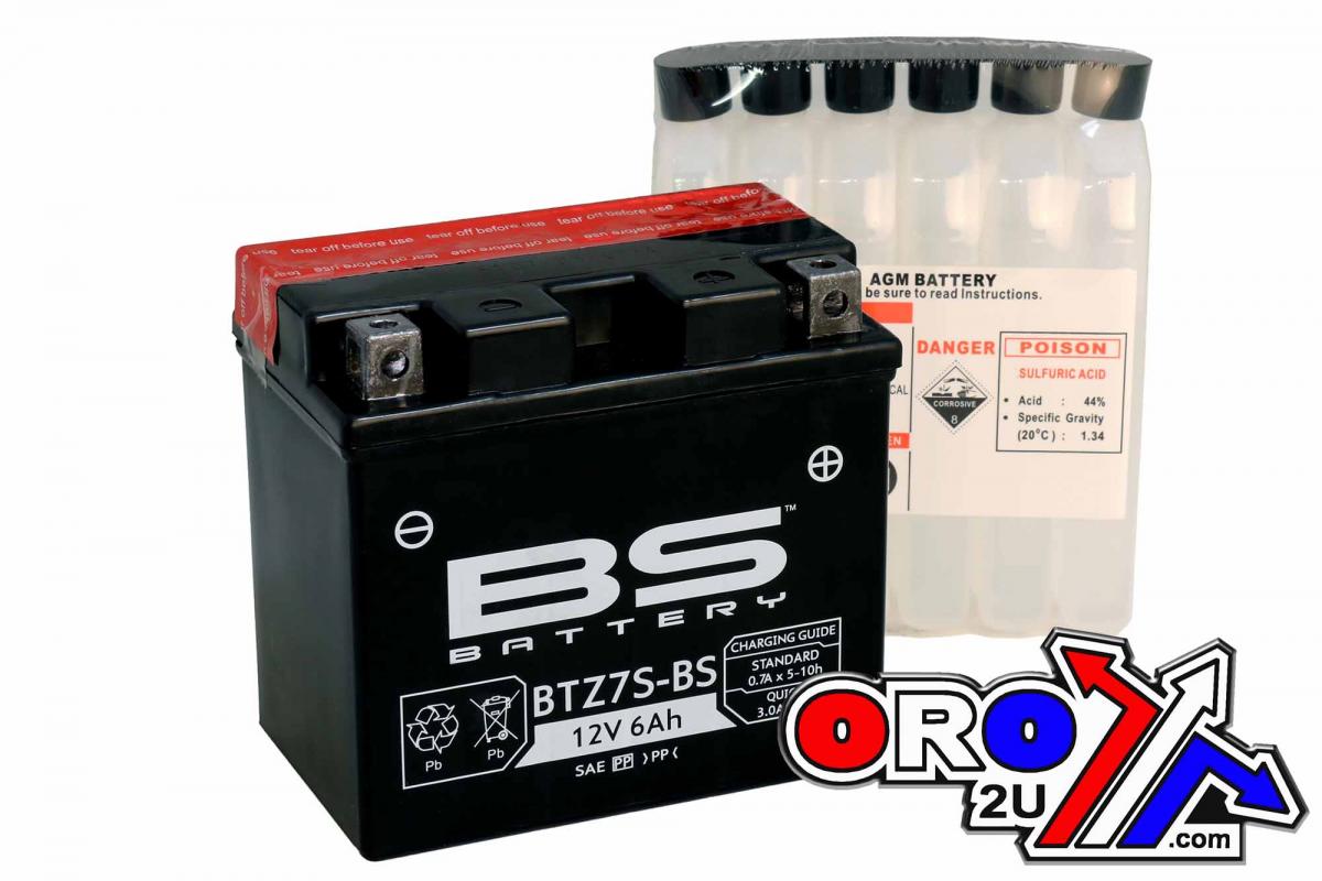 BATTERY YTZ7S-BS 12V MA.FREE, BS Maintenance Free BTZ7S-BS, 300695, BS-BTZ7S-BS