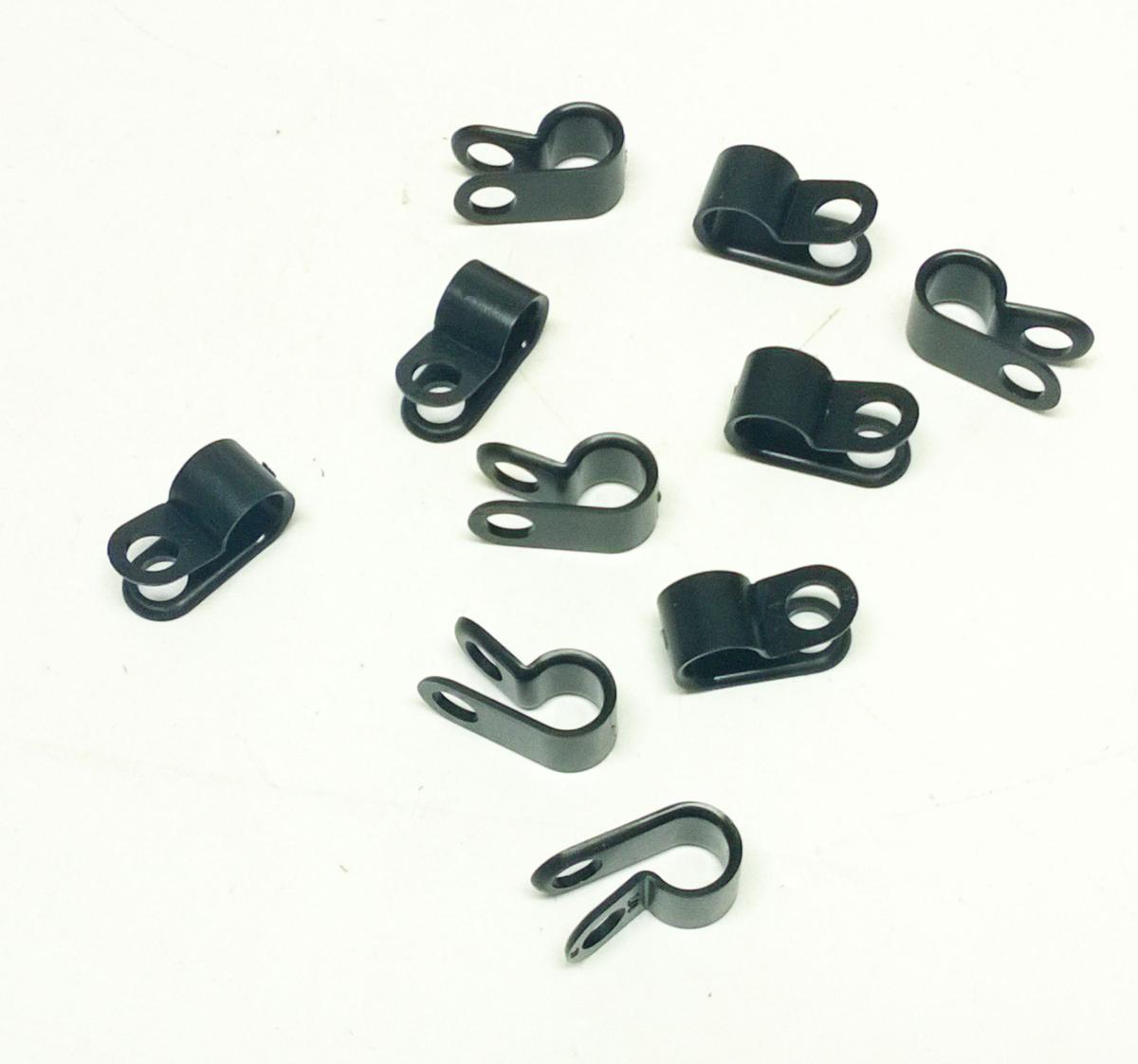 6mm NYLON P CLIP PK/10