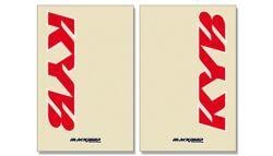 FORK DECAL SET KYB CLEAR RED, BLACKBIRD 5045K THICK DECAL, BB5045K