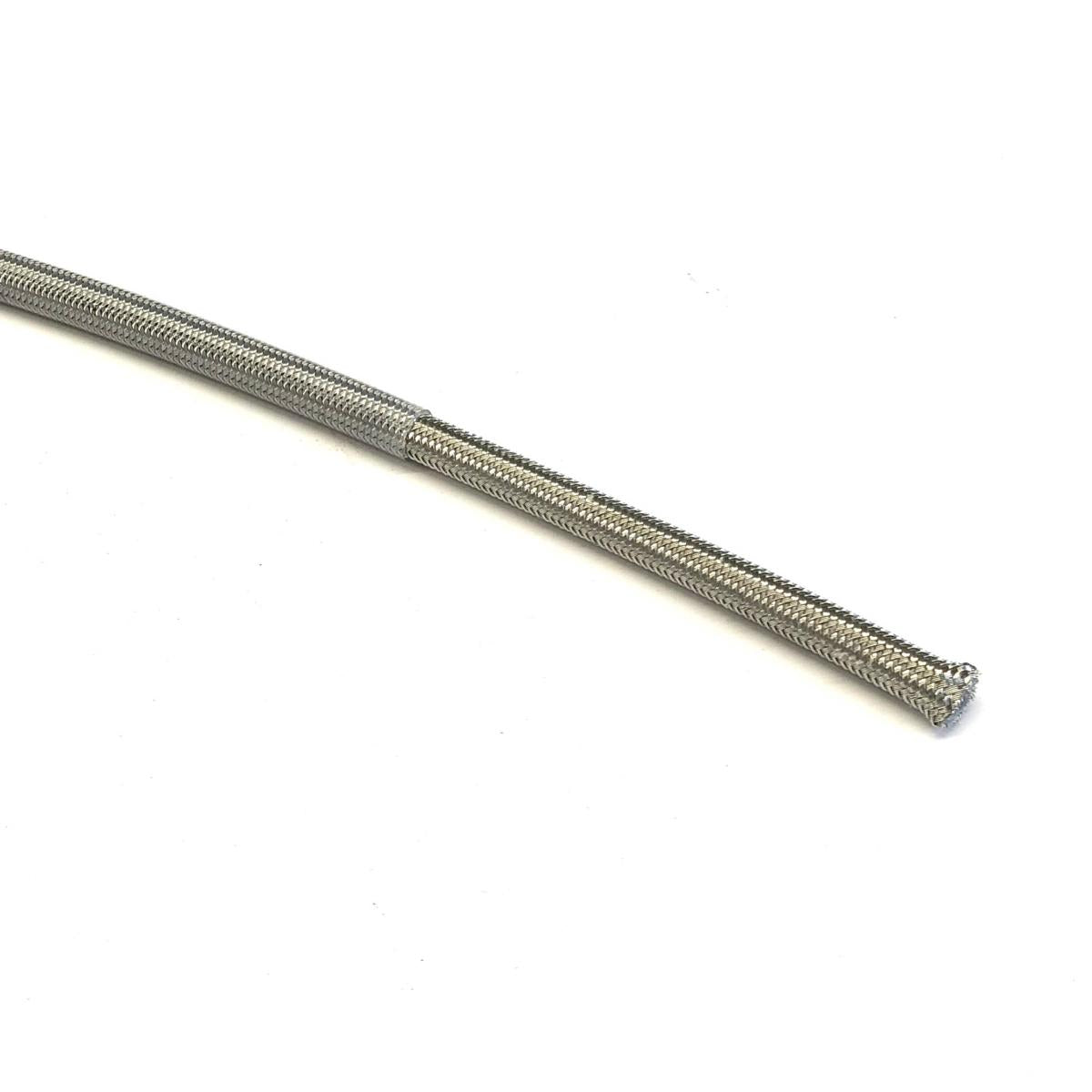 CLEAR HOSE 1 METER 600-03, STAINLESS STEEL BRAIDED HOSE, 600-03CL / PTFE / PVC COVERED, BUILDALINE