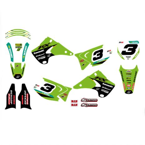 03-08 KX125/250 MONSTER ENERGY, BLACKBIRD FULL KIT 8408R8