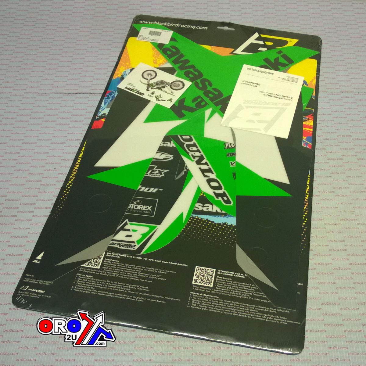 06-08 KXF250 DREAM-3, BLACKBIRD DECAL SET 2416E, 50-222.B.DREAM3