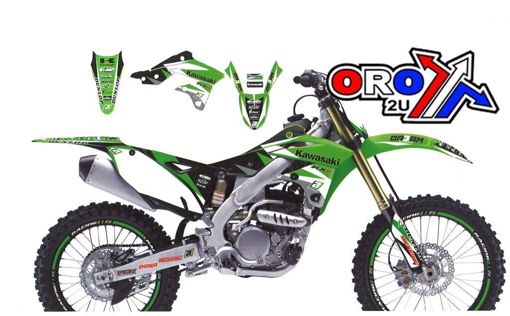 12-15 KXF450 DREAM 3 GRAPHIC, BLACKBIRD DECAL KIT 2420E, BB2420E
