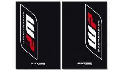 WP FORK DECAL BLACK, BLACKBIRD DECAL SET 5015W