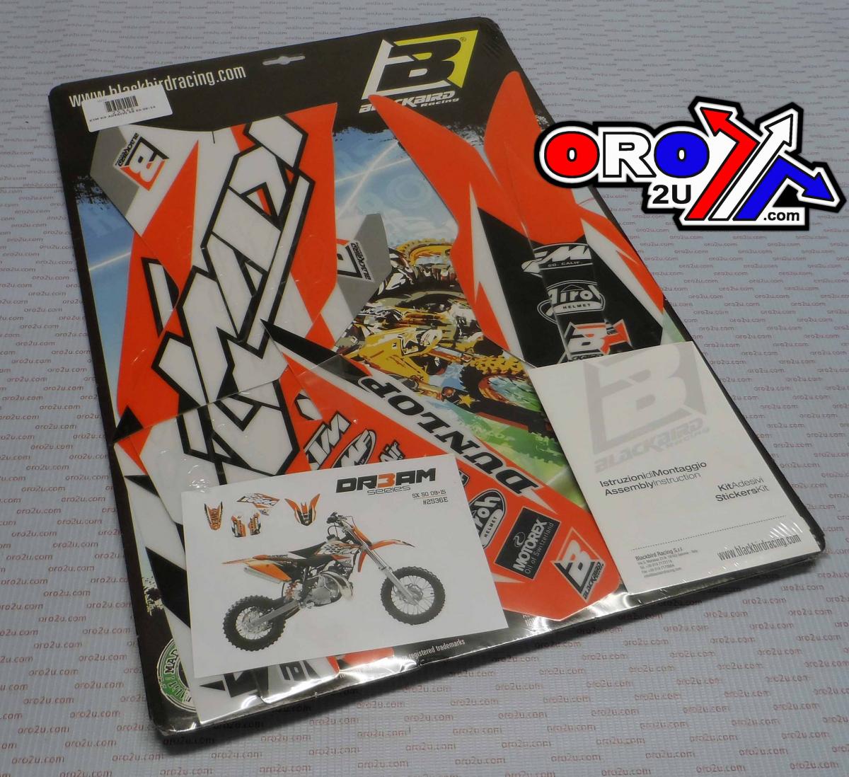 09-15 SX 50 KTM DREAM 3, BLACKBIRD DECAL KIT 2536E