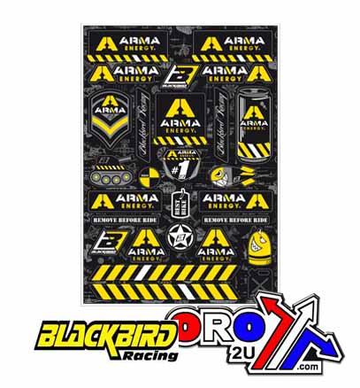 STICKER SHEET ARMA ENERGY, BLACKBIRD 5076F PRE-CUT