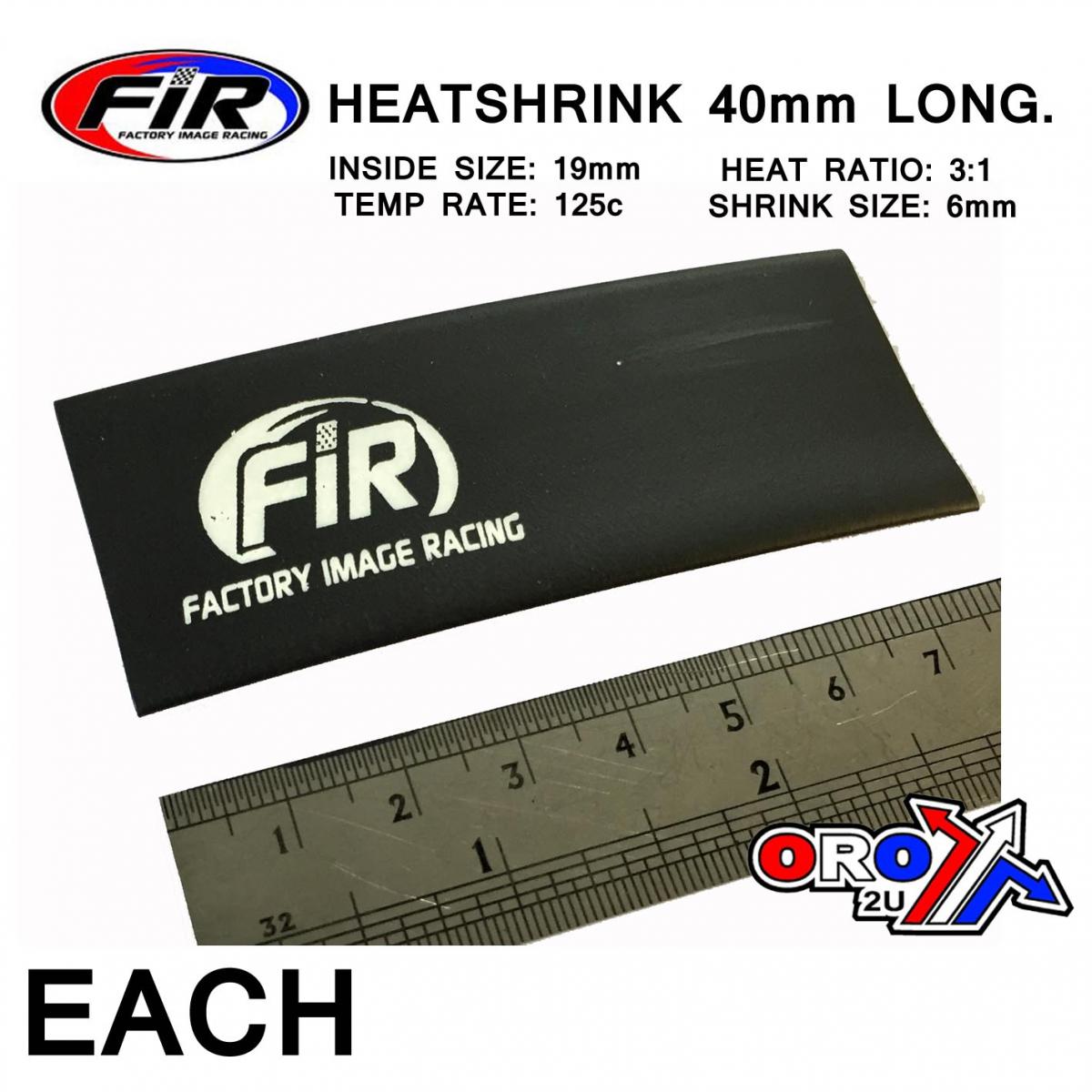 HEATSHRINK 80mm FIR-LOGO EACH, / ID19x40mm /R3:1